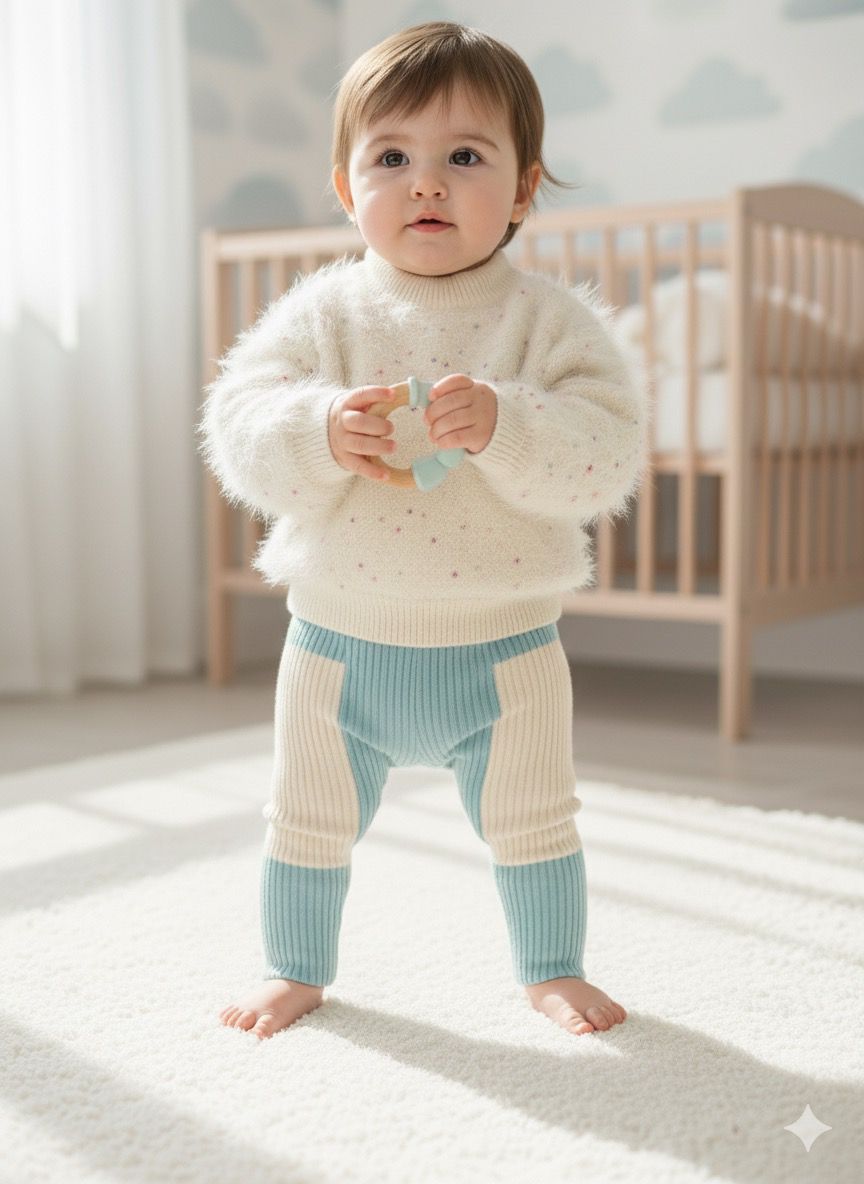 Cozy Baby in a Sunlit Nursery