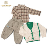Woolen sweater, Shirt, Corduroy Pant